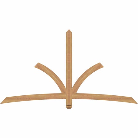 Ekena Millwork Davenport Timber Gable Bracket, Western Red Cedar, 84"W x 45"H x 1 1/2"D x 3 1/2"F, 13/12 Pitch GBW084X45X0204DAV00SWR